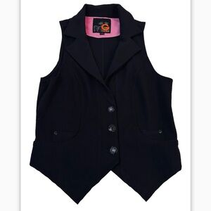 G by Guess Suit Vest Black Size M